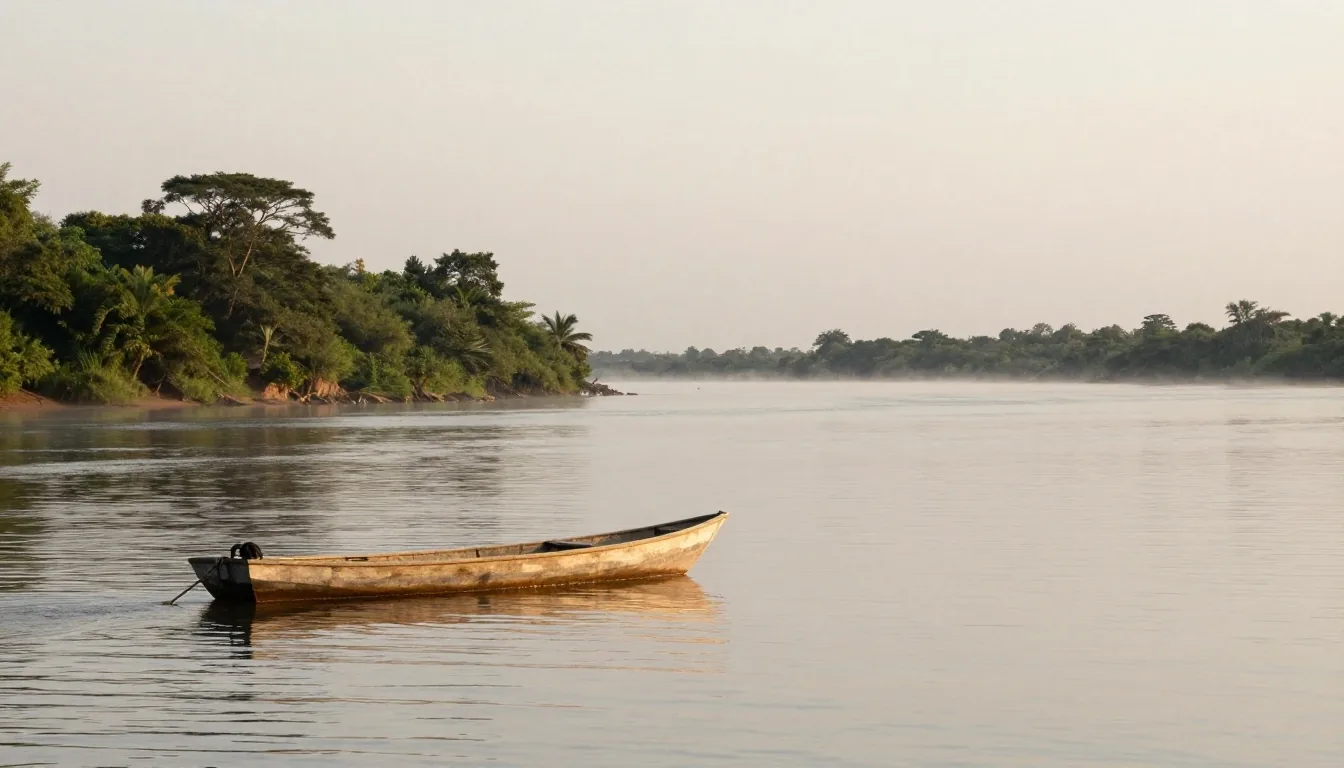 Río ancho con islas camino a Corrientes